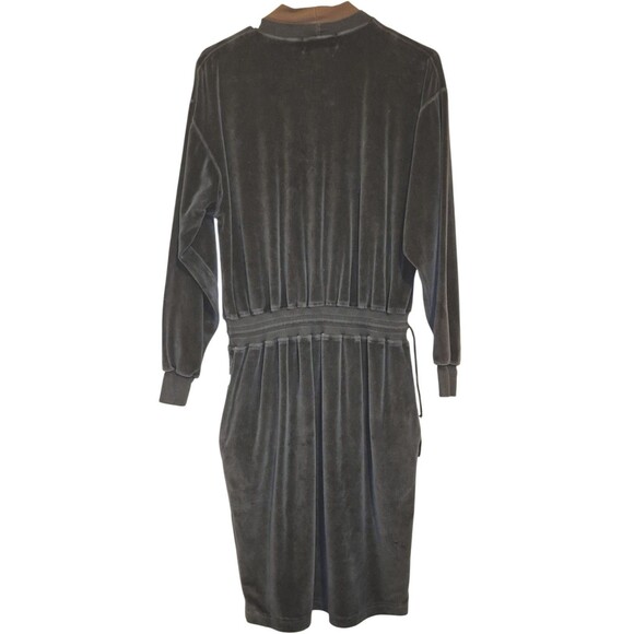 Eddie Bauer Vintage Y2k Argyle Velvet Midi JumperDress Size M Lagenlook Cottage - Picture 6 of 6